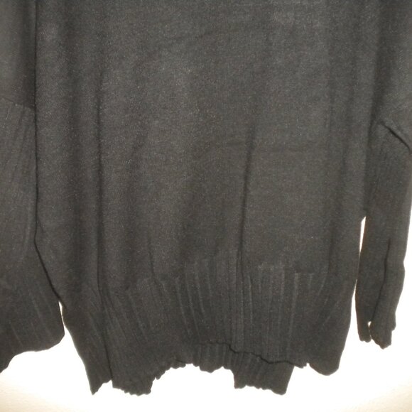 Cyrus Womens XL Black Soft 3/4 Sleeve Cowl Neck Sweater NWT - Picture 4 of 5